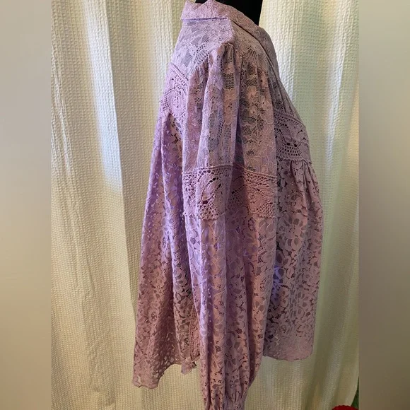 Free People Outwest Top in Lilac - Picture 8 of 10